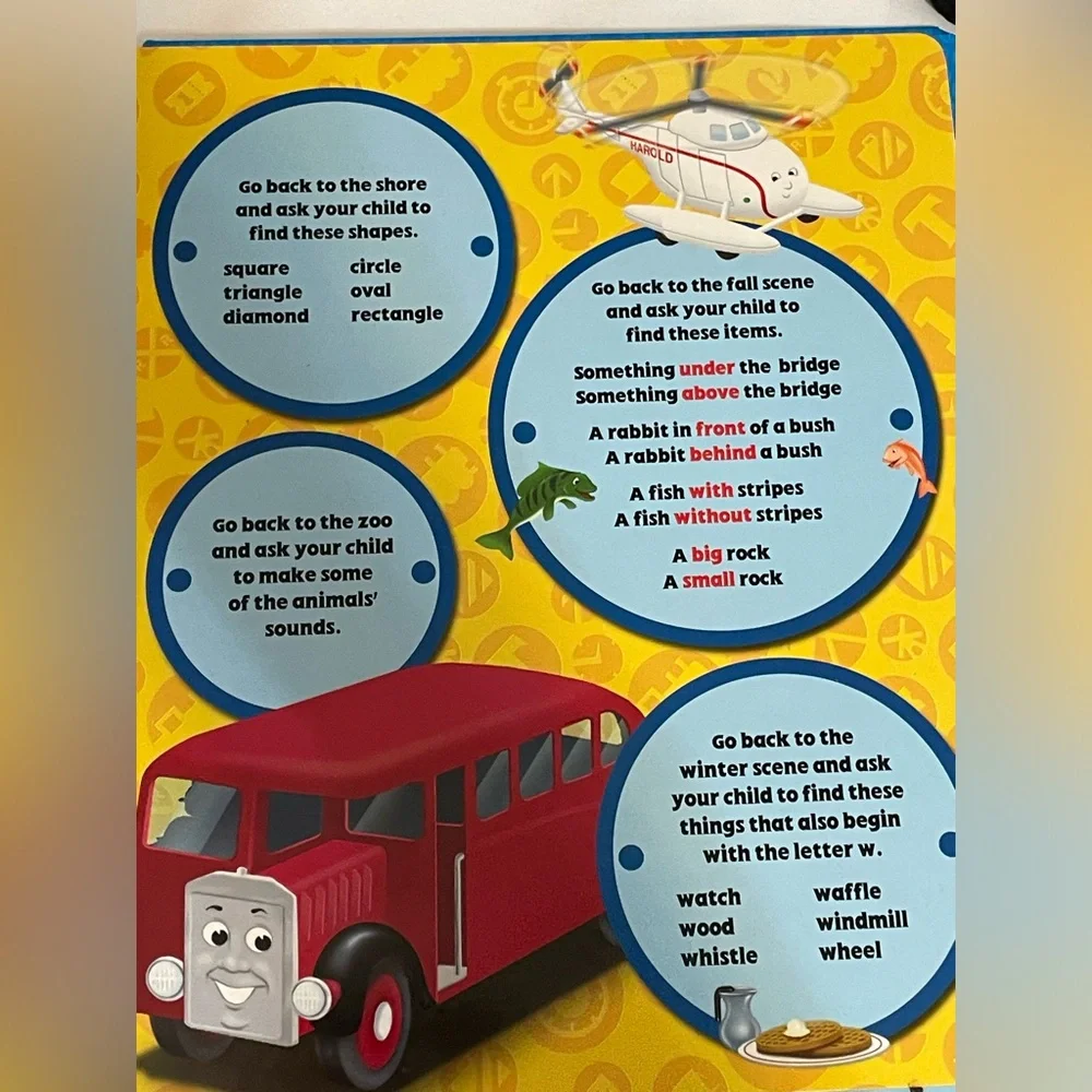 Thomas and Friends Kids First Look and Find Activity Book For Toddlers Education